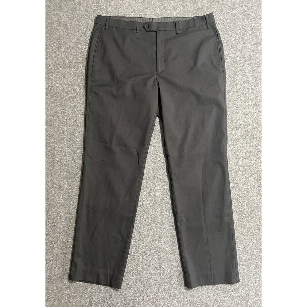 Lauren Ralph Lauren Mens Gray Flat Front Dress Pants 38x30 Modern Regular Fit